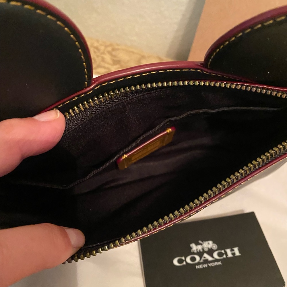 Coach X Disney Mickey Mouse Ears Wristlet - Picture 7 of 10